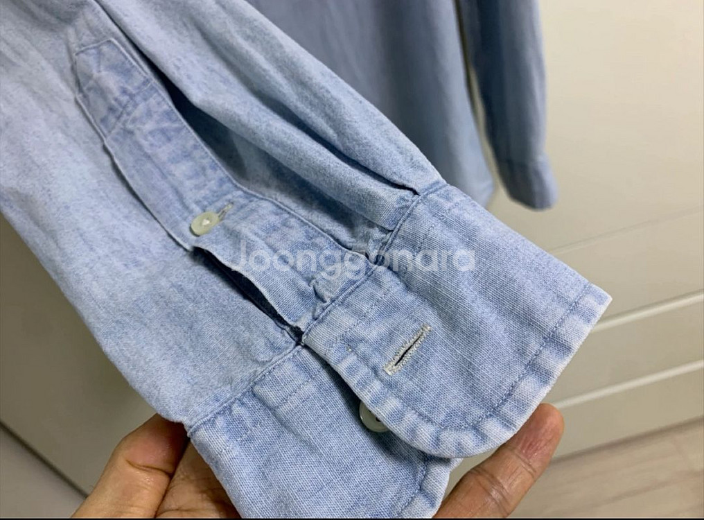 폴로 랄프로렌 연청 데님셔츠 미듐 100사이즈--8