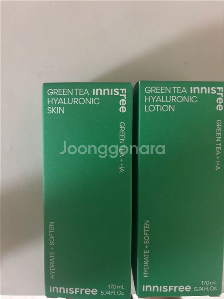 이니스프리 그린티 스킨/로션 새상품--0