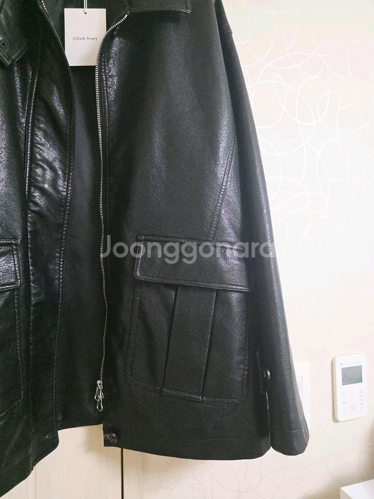 크랙 에코 레더자켓--2