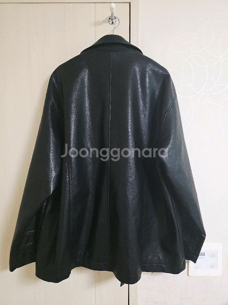 크랙 에코 레더자켓--5