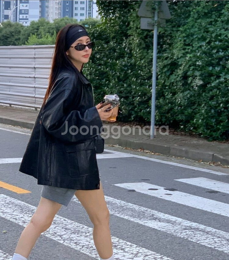 크랙 에코 레더자켓--8