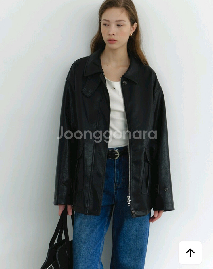 크랙 에코 레더자켓--9