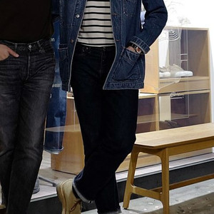 [선스펠] 크루넥 스트라이프 티셔츠 / XL / 새제품