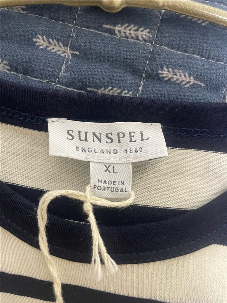 [선스펠] 크루넥 스트라이프 티셔츠 / XL / 새제품--3