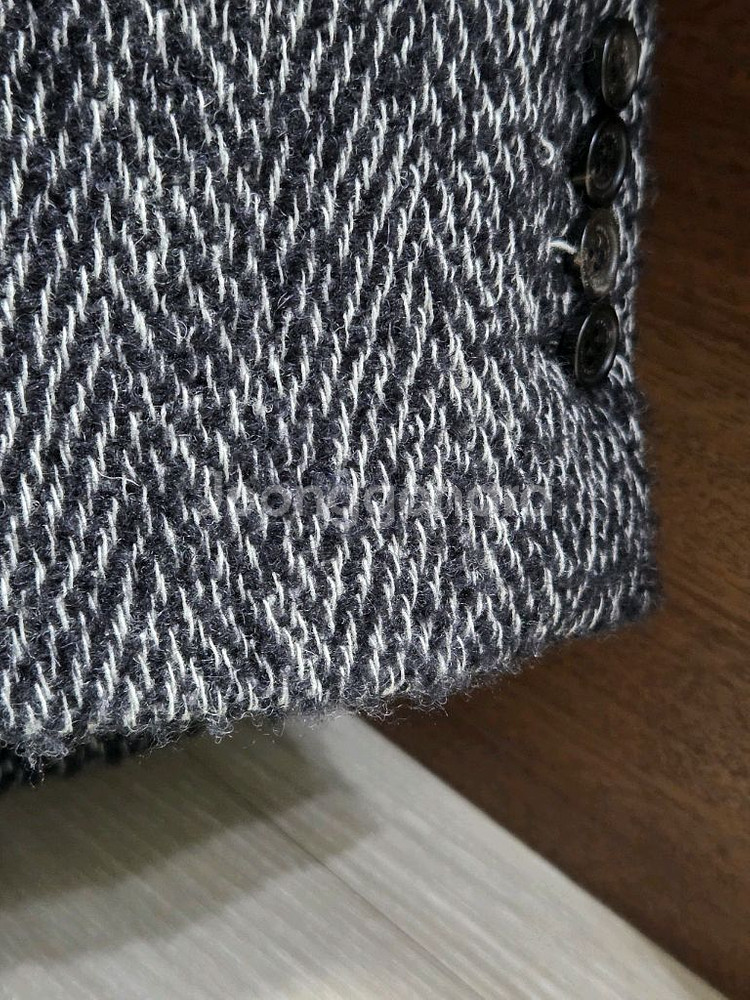 리본빛 Herringbone Wool Jacket--2