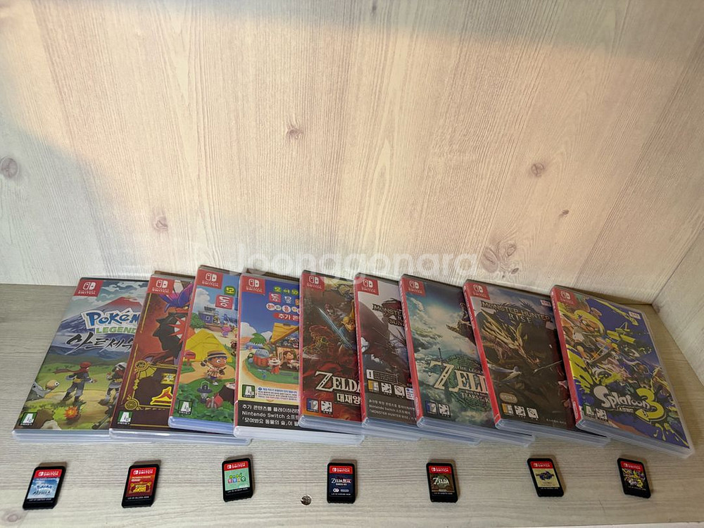 닌텐도 스위치 개선판+게임 7개+계정양도dlc2개포함--1