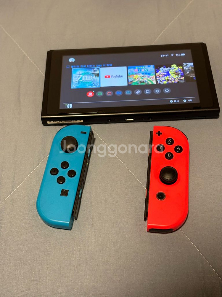 닌텐도 스위치 개선판+게임 7개+계정양도dlc2개포함--6