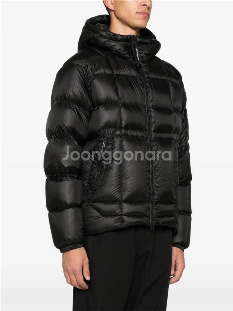 [XL] CP컴퍼니 DD쉘 패딩 후드 자켓 블랙 디디쉘--4