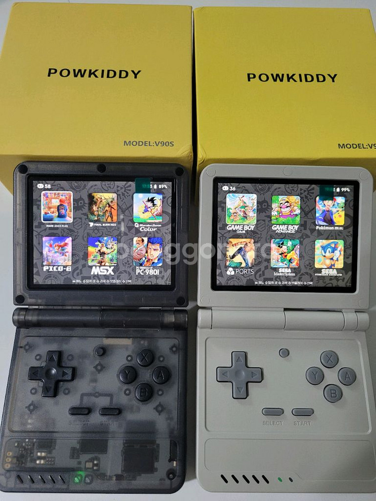 powkiddy v90s 휴대용 게임기 64g 트리무이--0