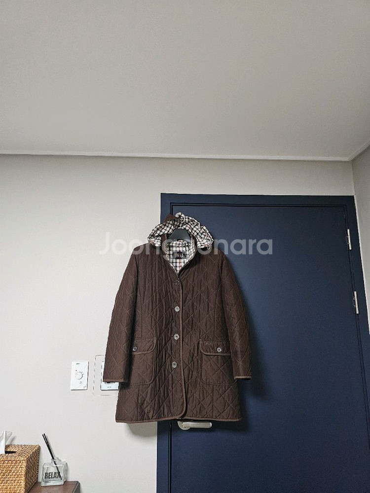 닥스후드누빔코트--0