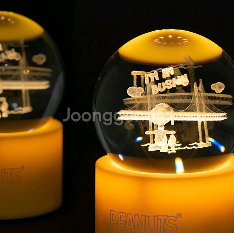 피너츠 스누피 인 부산 구슬 램프--2
