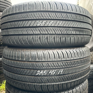 245 45 19한국중고타이어2개2454519
