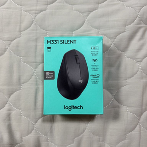 로지텍 무소음 무선 마우스 M331 미사용 새상품 판매