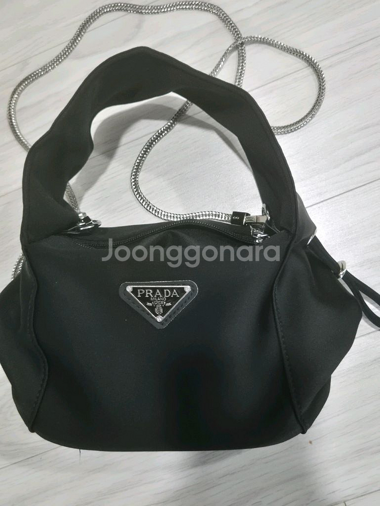프라다로고 토트백겸 크로스백--0