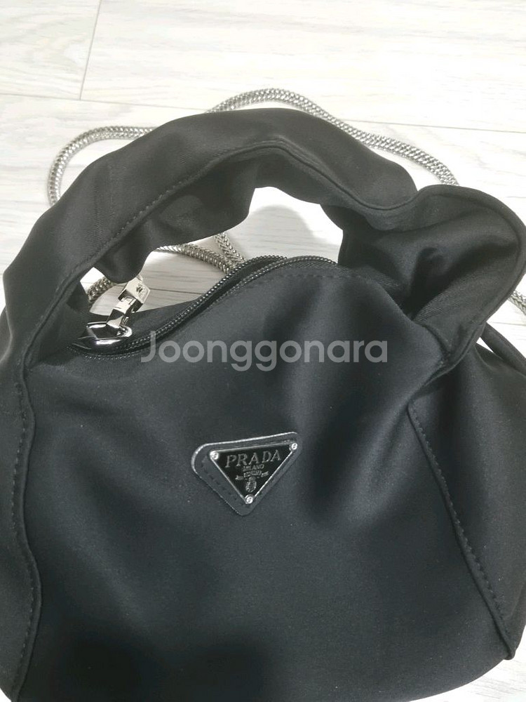 프라다로고 토트백겸 크로스백--1