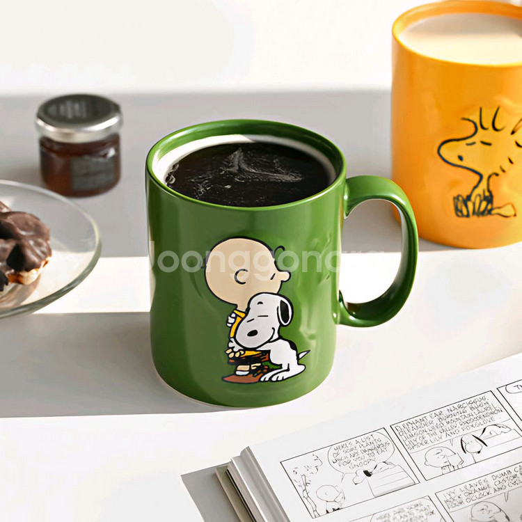 피너츠 양각 머그 (스누피 머그컵)--2