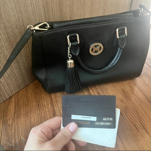 메트로시티 블랙 토트백