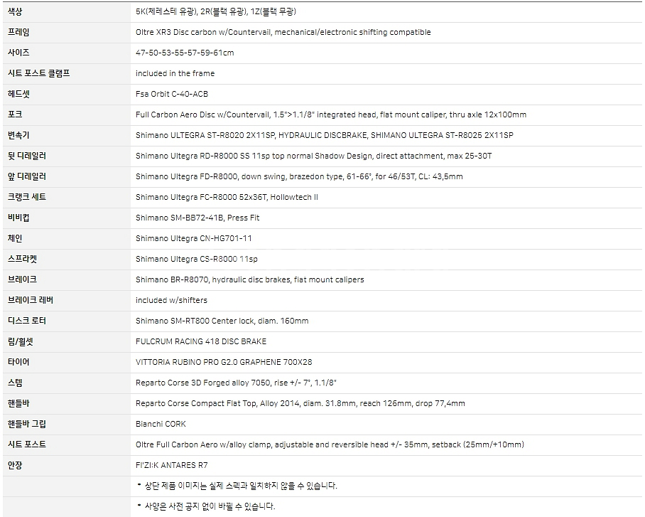 신동품 비앙키 올트레 XR3 울테디스크 파격가 싸게판매--9