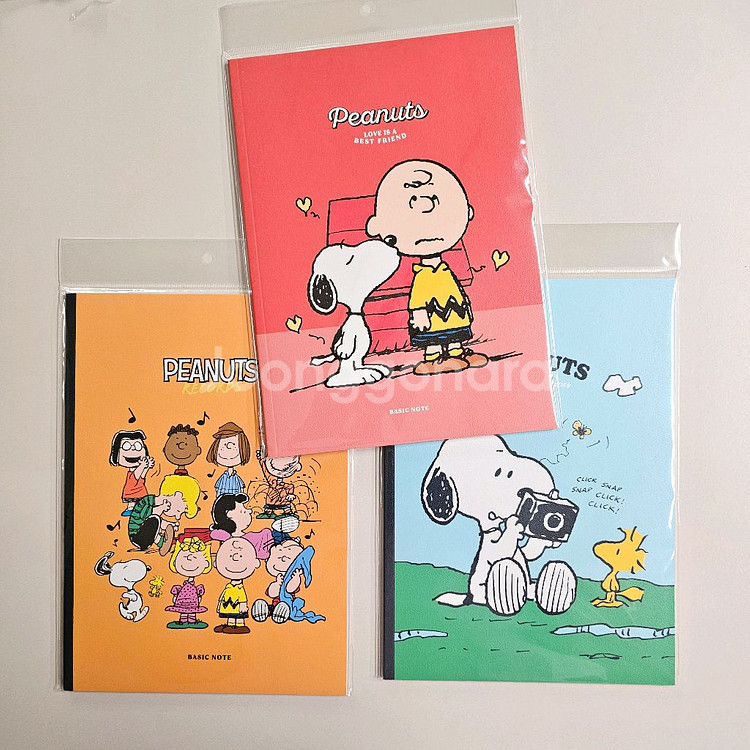 스누피 베이직 노트 (미개봉)--9