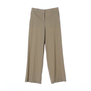 [S]타임 울98% 카키베이지 와이드 슬랙스 팬츠