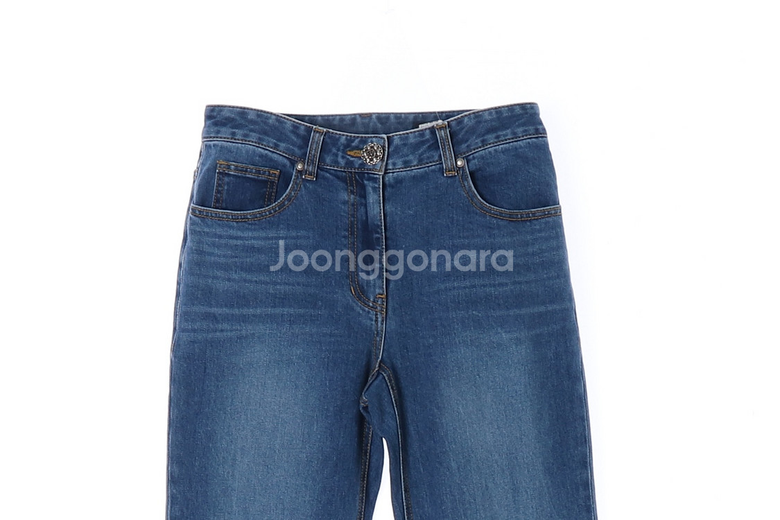 [S]타임 워싱 부츠컷 플레어진 데님 청바지--1