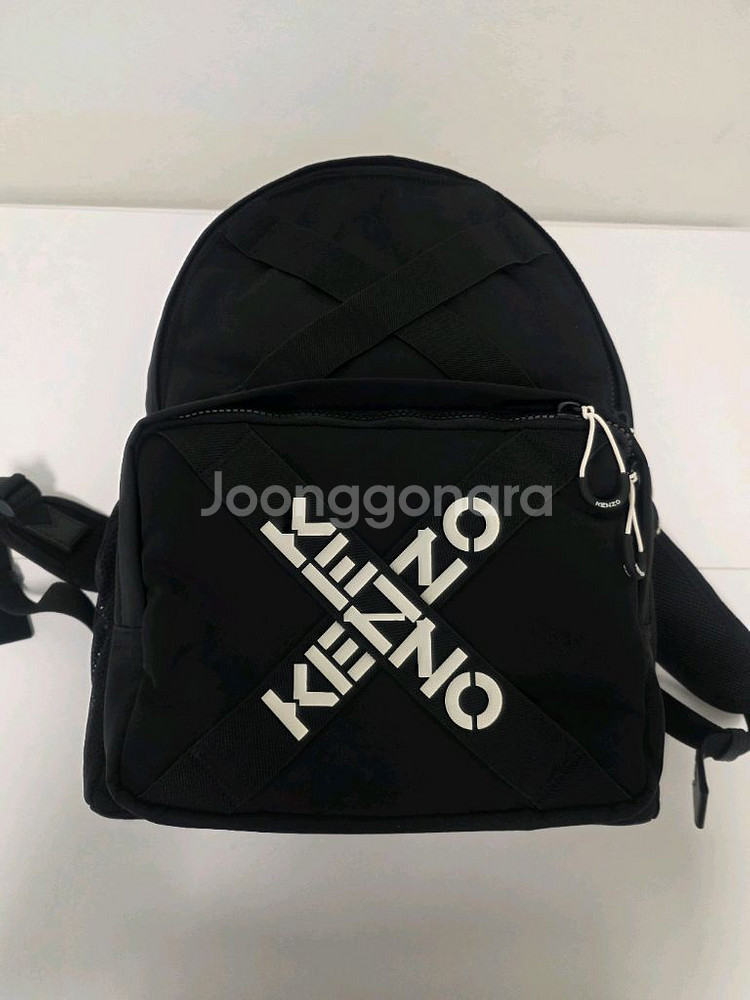새상품 겐조 X 로고 백팩 블랙 남녀공용 무료배송--2