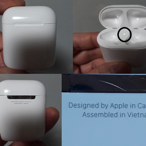 정품 애플 에어팟 유선충전기 케이스