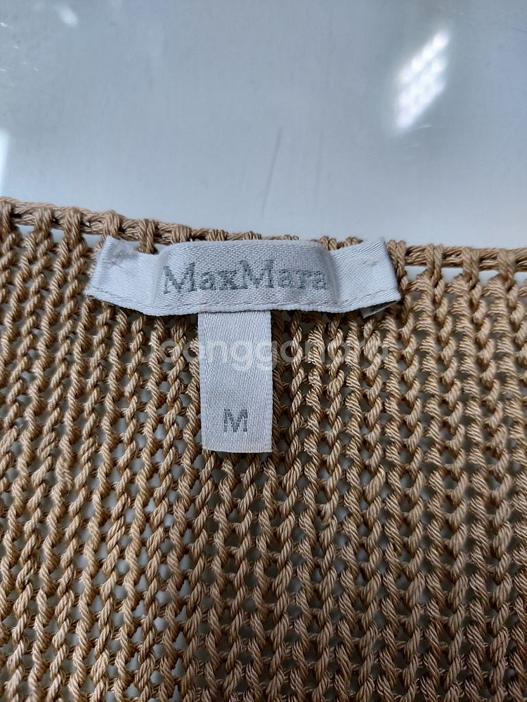 55~66)Maxmara 막스마라 시스루 브이넥 니트--3