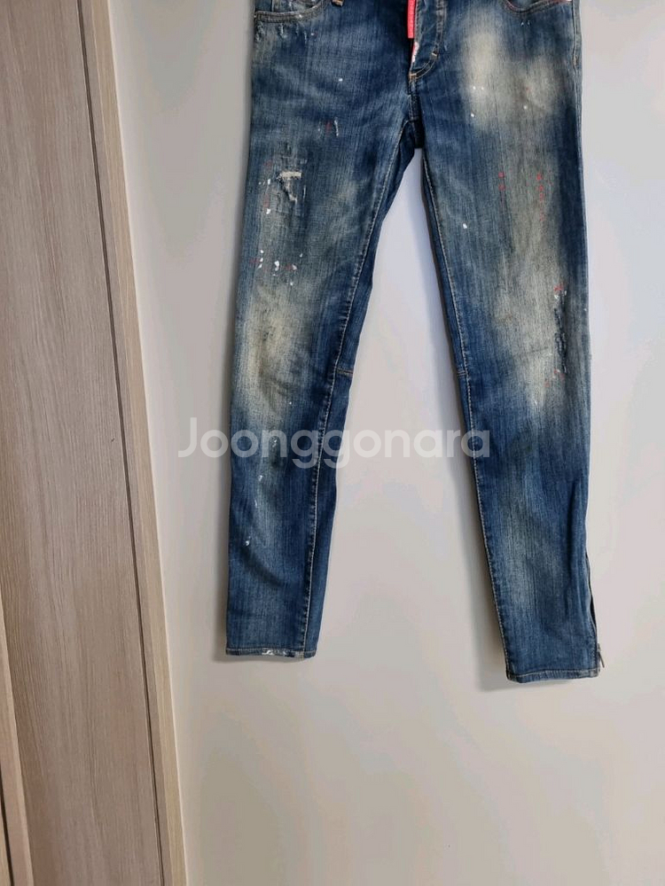 디스퀘어드2 워싱 네온토고 데님 청바지--2