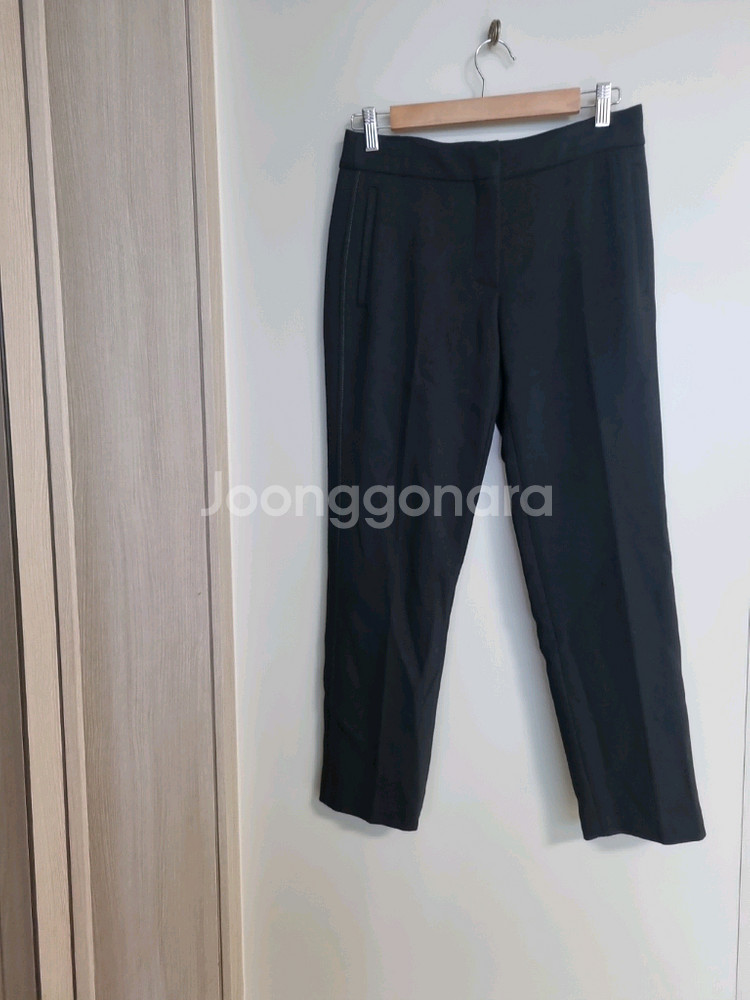 랑방 블랙 여성 모 바지--0