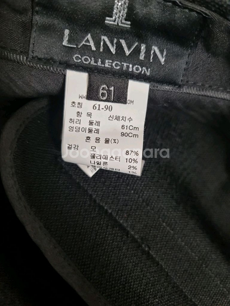 랑방 블랙 여성 모 바지--4