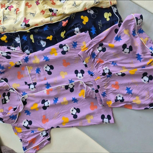 디즈니 성인 잠옷 3종 일괄 프리사이즈