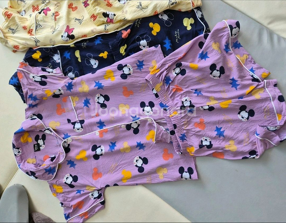 디즈니 성인 잠옷 3종 일괄 프리사이즈--3