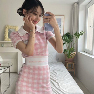 알렉산더왕 깅엄 투피스