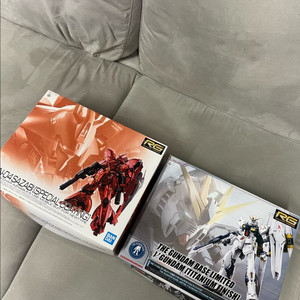 RG 뉴건담 티타늄피니쉬 & RG 사자비 스페셜코팅