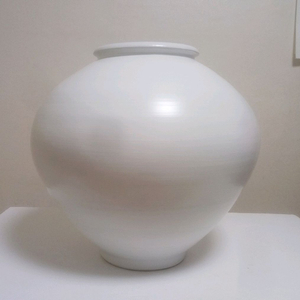 무광 대형달항아리 3번(47cm)/ 새상품/돌사진 돌상