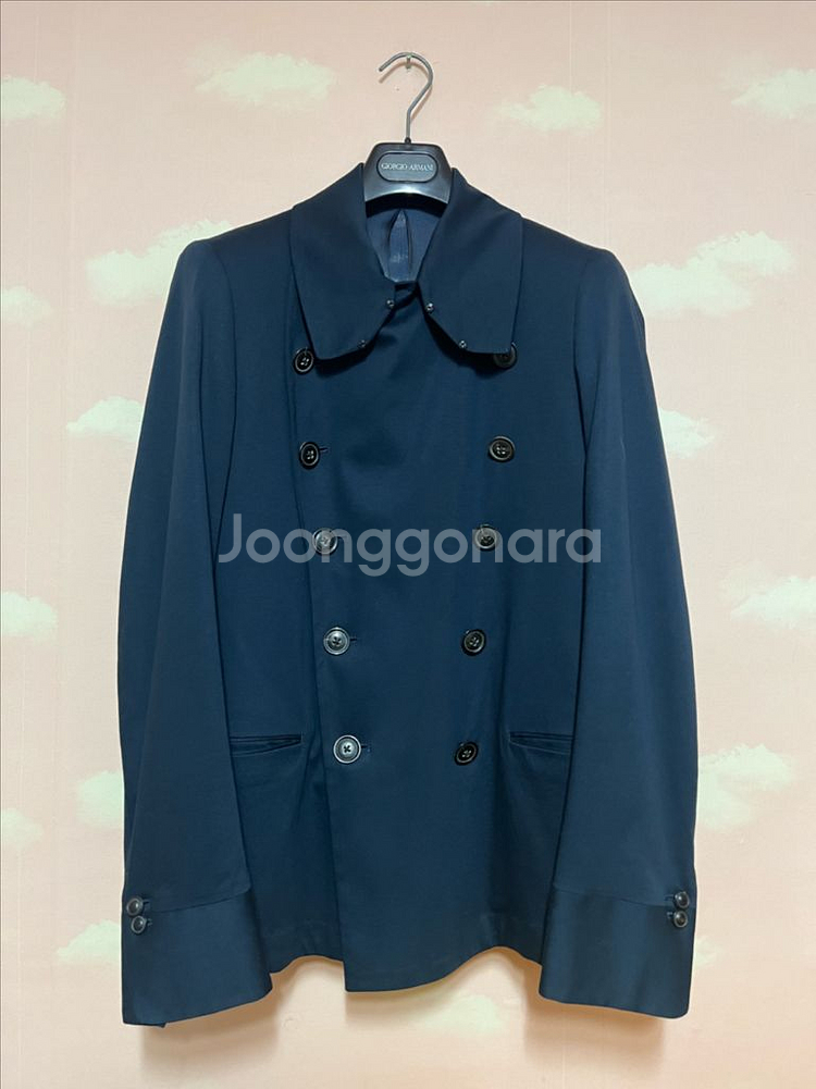 폴스미스 메인라인 새틴 면 피코트 자켓 s--0