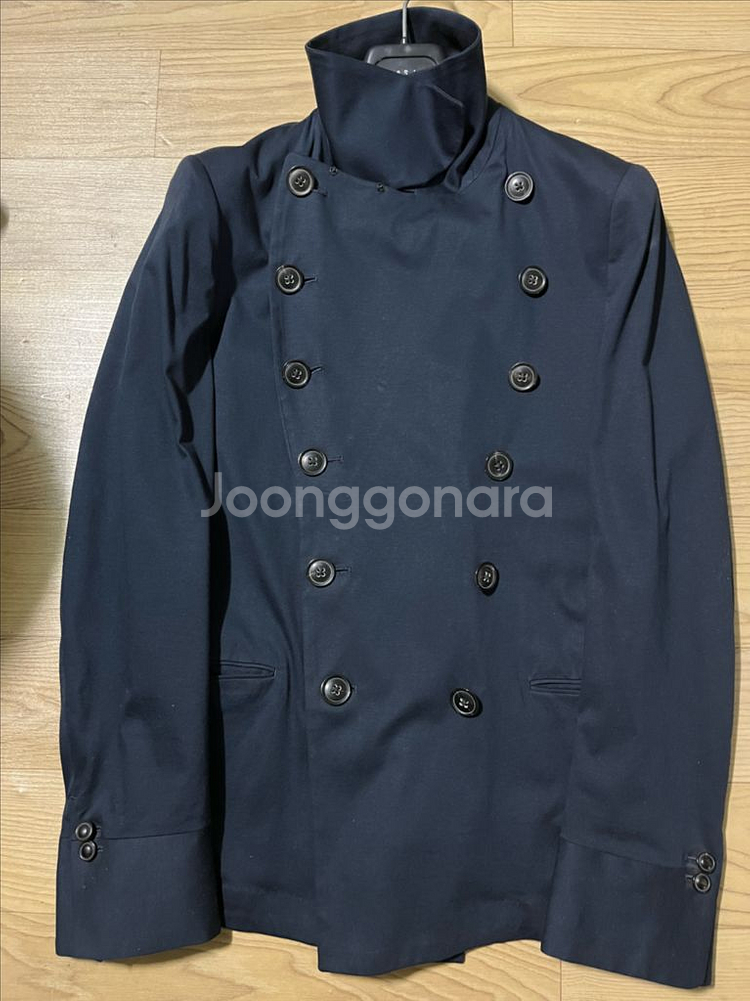 폴스미스 메인라인 새틴 면 피코트 자켓 s--2