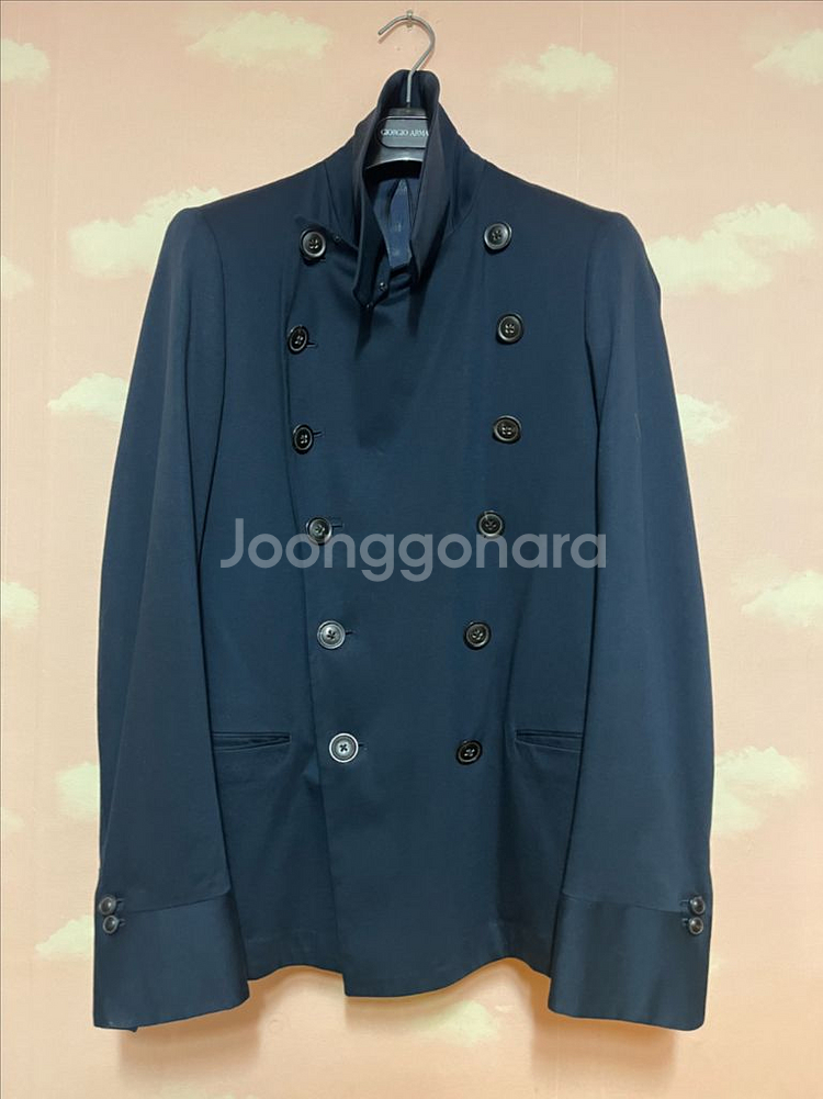 폴스미스 메인라인 새틴 면 피코트 자켓 s--1