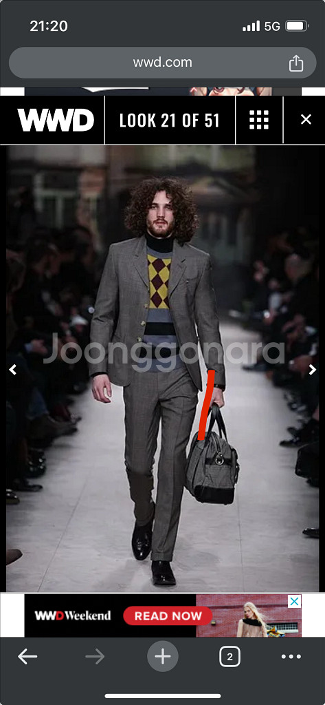 폴스미스 메인라인 울 4버튼 블레이져 s--9