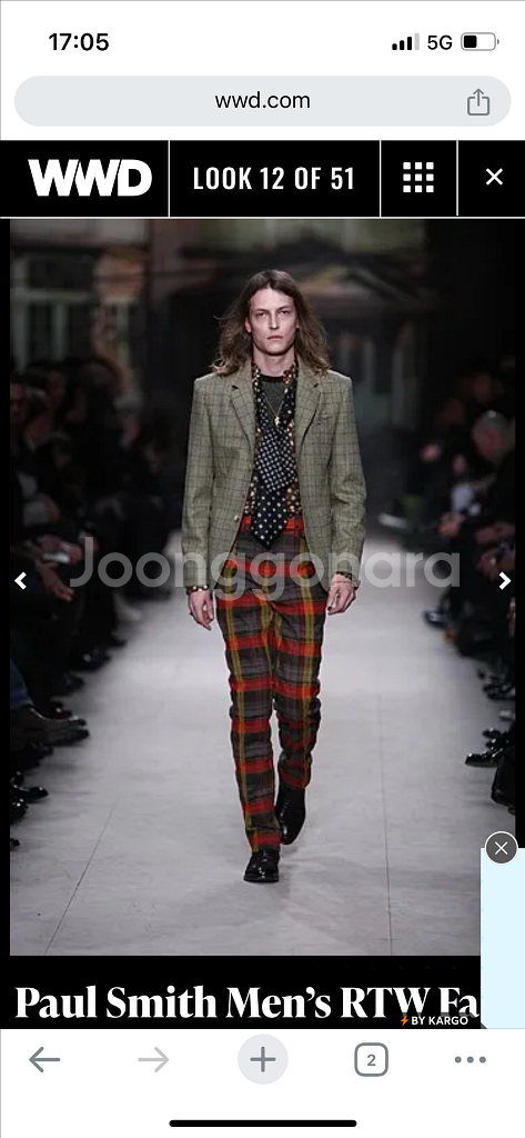 폴스미스 메인라인 울 4버튼 블레이져 s--8