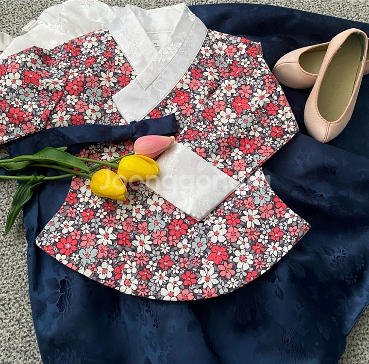 (새상품) 여아 아동 한복 6호 25,000원--2