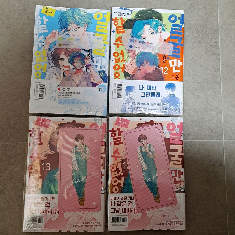 얼굴만으론좋아할수없어요 만화책 11,12,13권 특전--2