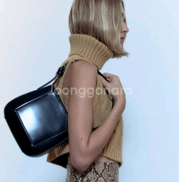 새상품 여성s 55 자라 ZARA 케이블 크롭 터틀넥--8