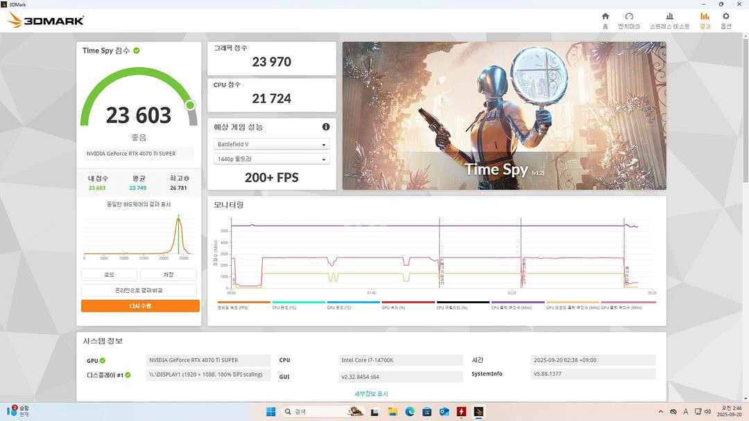 인텔 i7 14700K RTX 4070 Ti SUPER--7