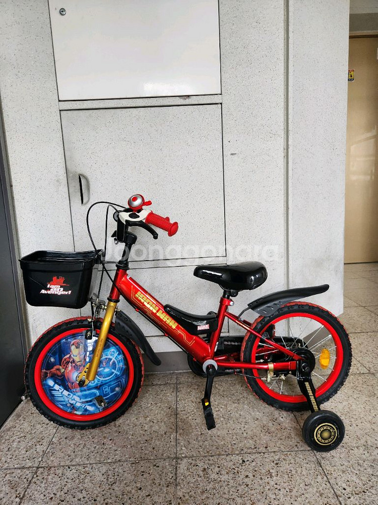 아이언맨 16인치 어린이 자전거팔아요--1