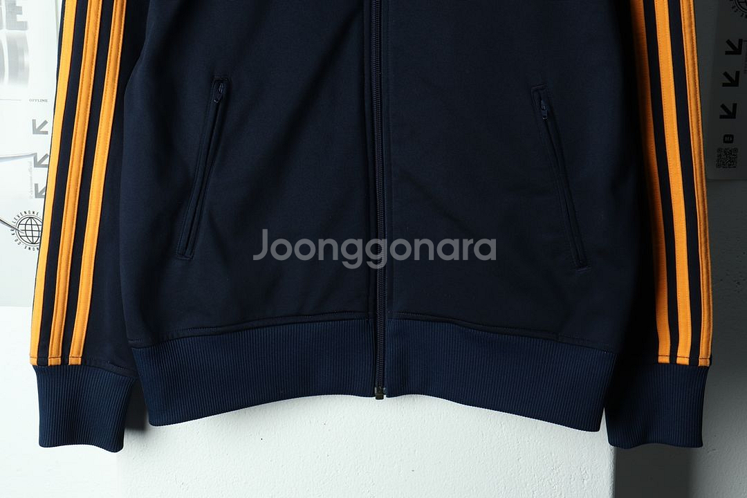 (L-XL) 아디다스 집업져지 트랙탑 구파버 네이비--3
