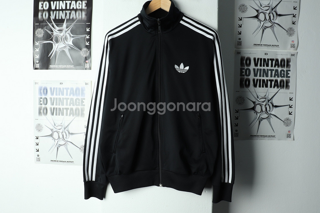 (L-XL) 아디다스 집업져지 트랙탑 구 파버 블랙--1