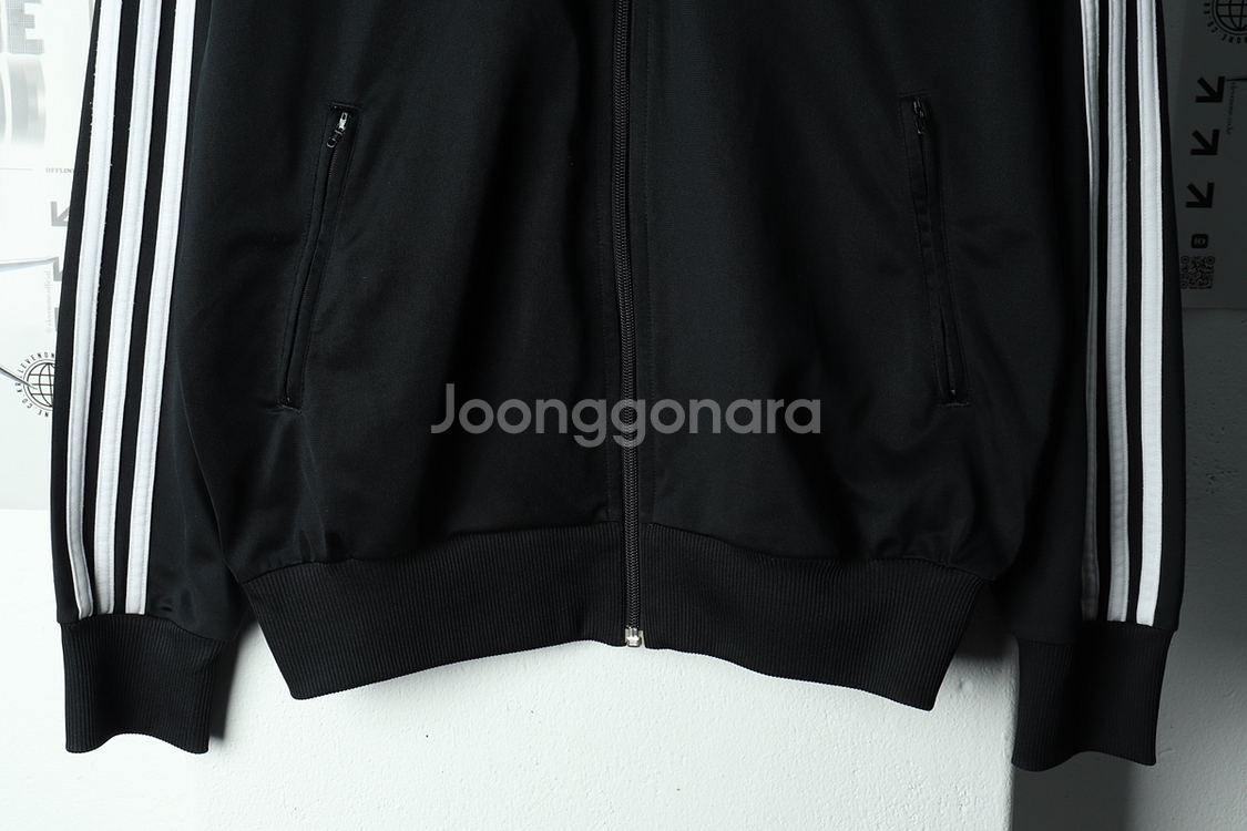 (L-XL) 아디다스 집업져지 트랙탑 구 파버 블랙--3