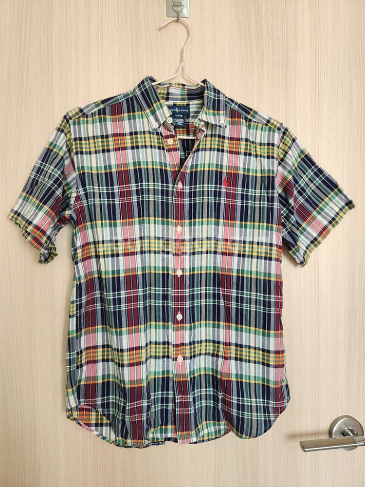 랄프로렌 체크반팔셔츠 반팔남방--0